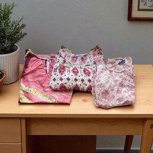 Bundle BOHO TOPS 3: NWOT Keyhole (XL)  boho top (L)AE Tank (XS) floral frenzy